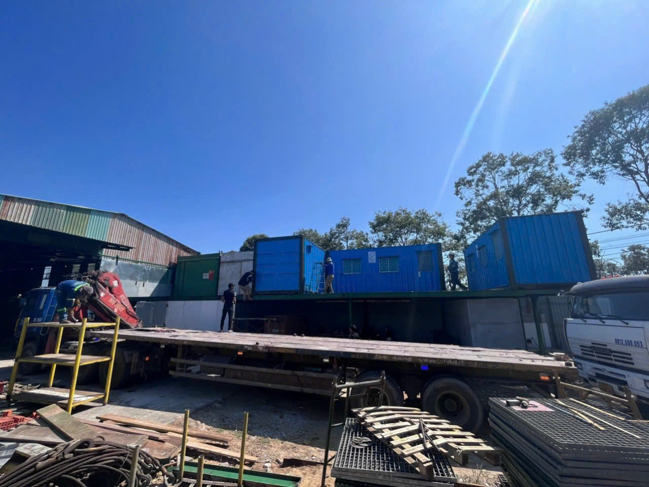 Container giao tại Bến Lức Long An