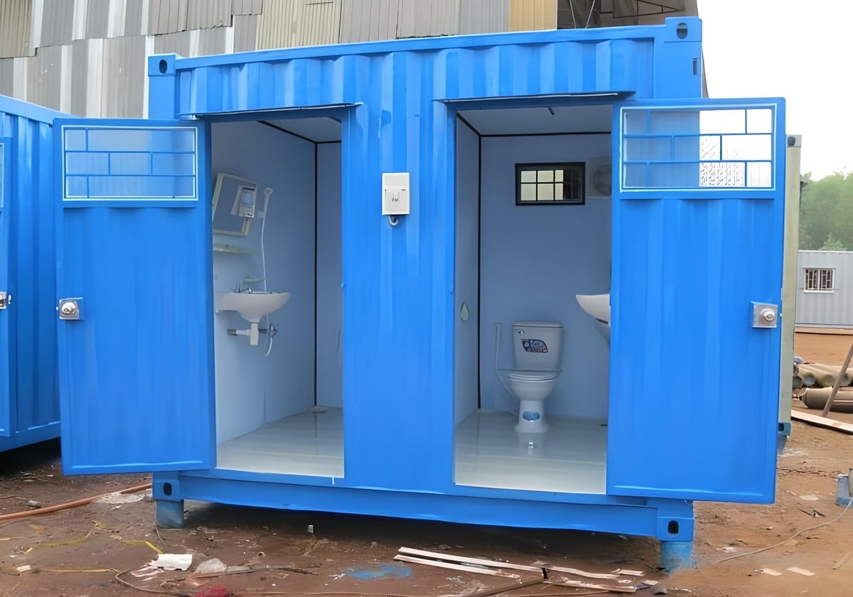 Container toilet di động lắp đặt nhanh tại Cần Giờ