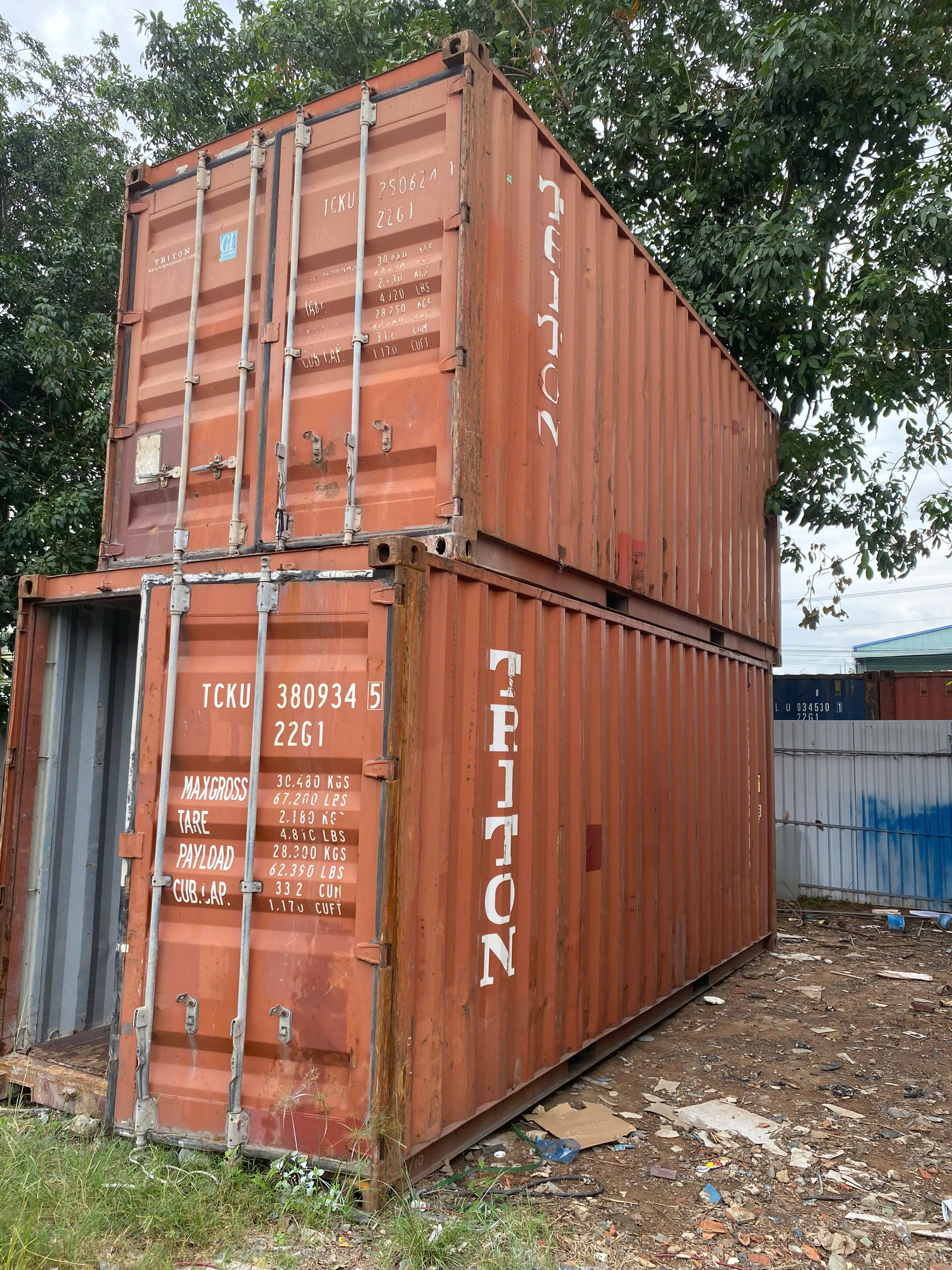 Cho thuê container kho 20 feet tại KCN Rạch Bắp Bình Dương