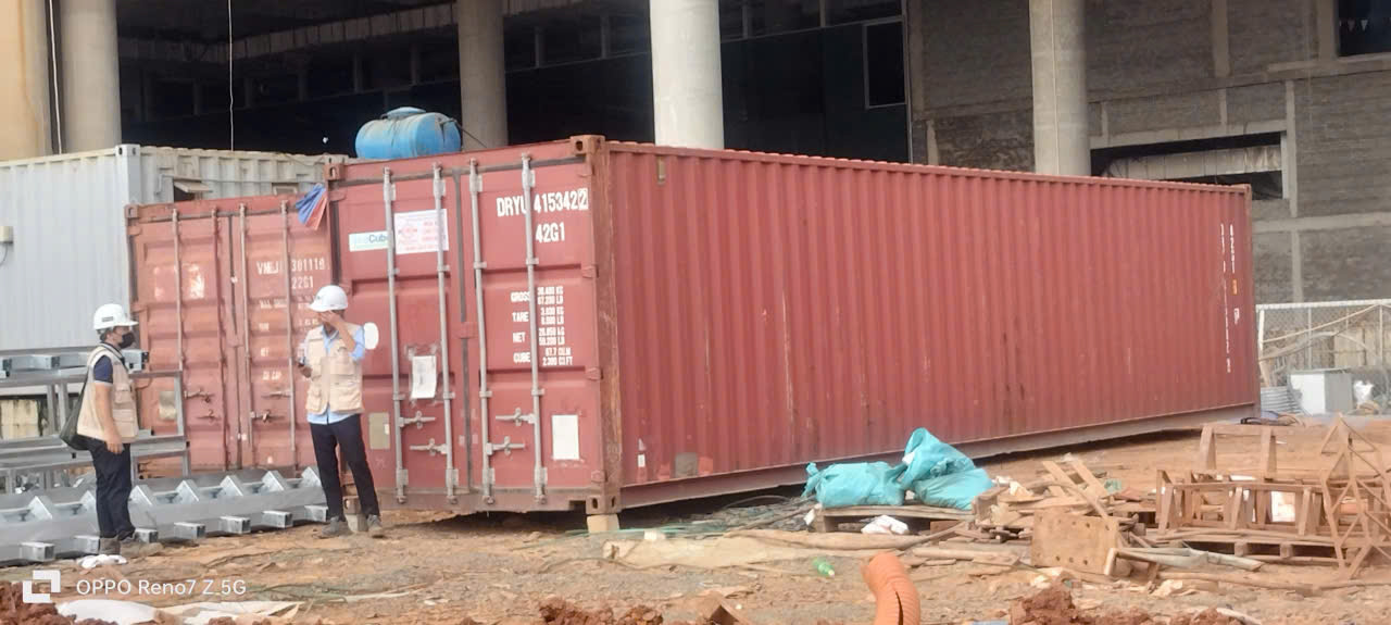 Container 40 feet làm kho chứa hàng tại Bình Dương