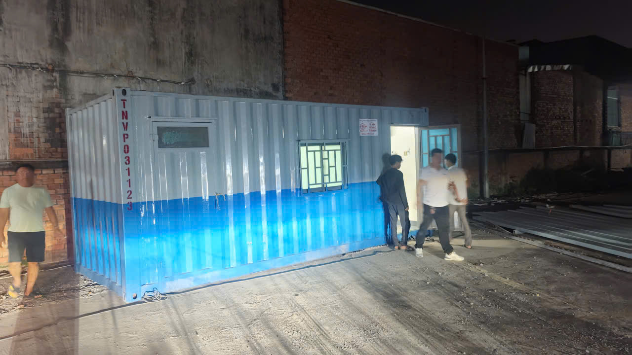 container văn phòng công trình tại tân an