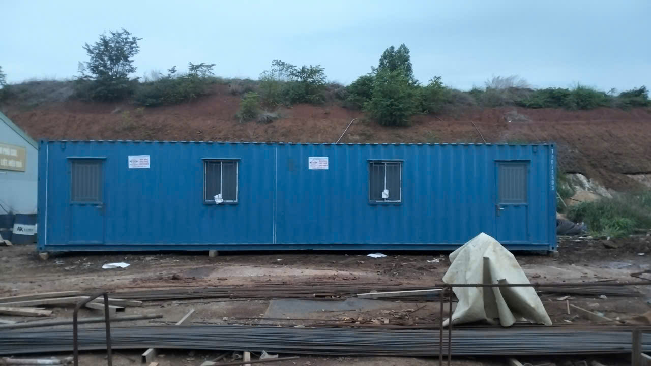 Container 40 feet văn phòng phục vu công trình Cần Giờ